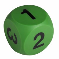 Number die green