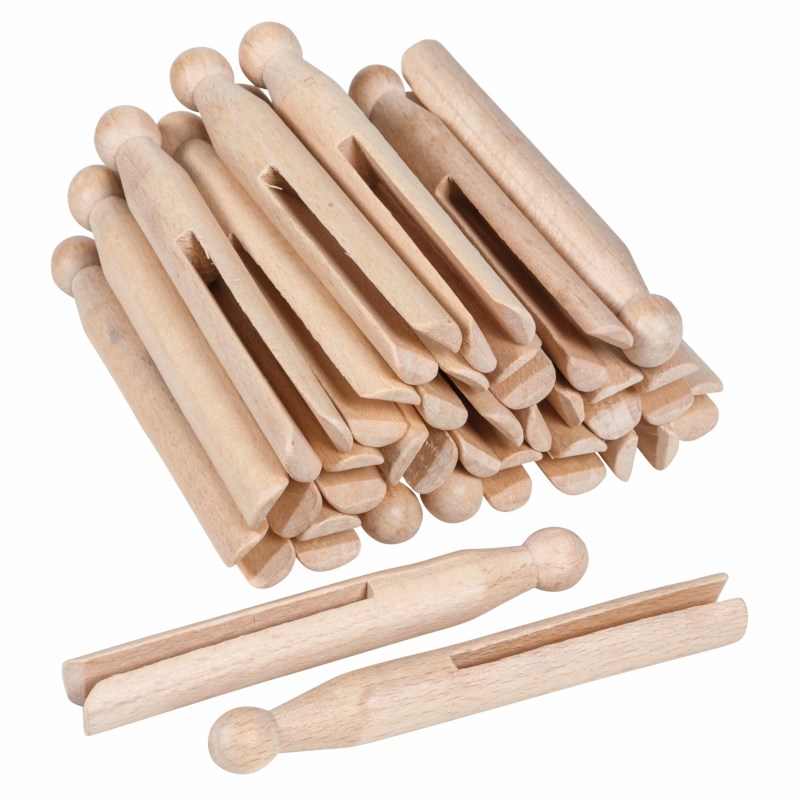 Wooden Clothes Pegs (25)