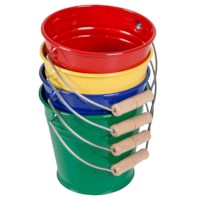 Small Metal Bucket (Red)