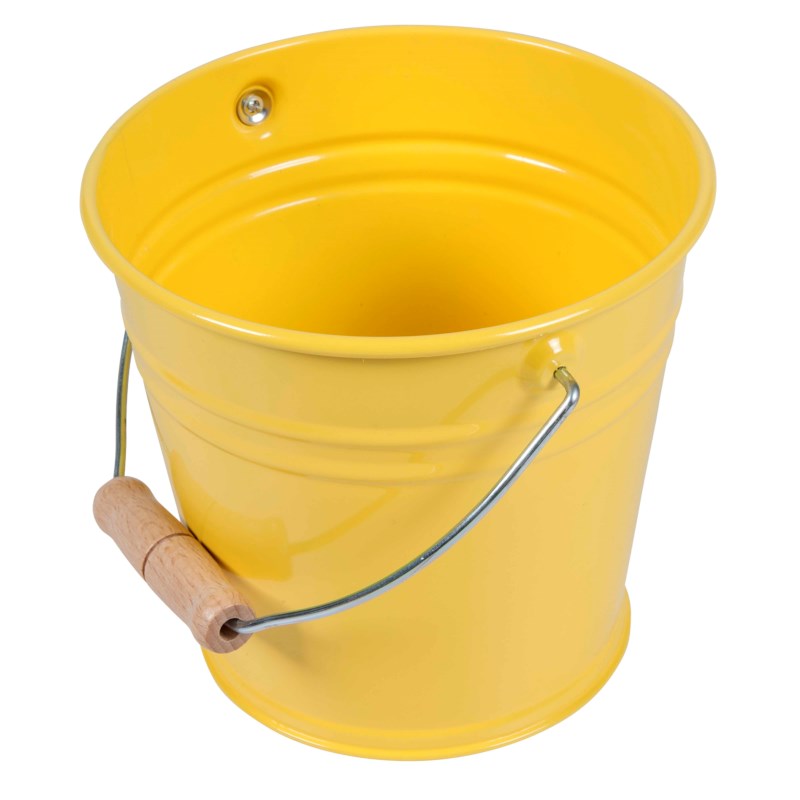 Small Metal Bucket (Yellow)