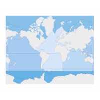 Seas And Oceans Control Map: Unlabeled
