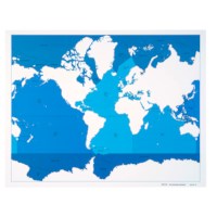 Seas And Oceans Control Map: Labeled