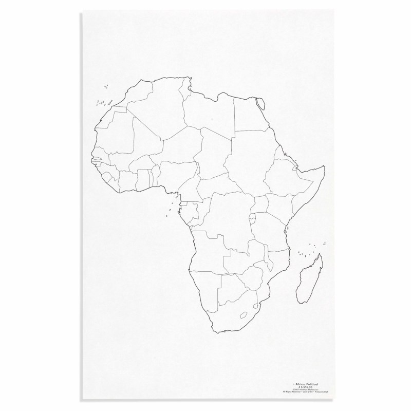 Физическая контурная карта африки 7 класс распечатать Africa: Political (50) Heutink International