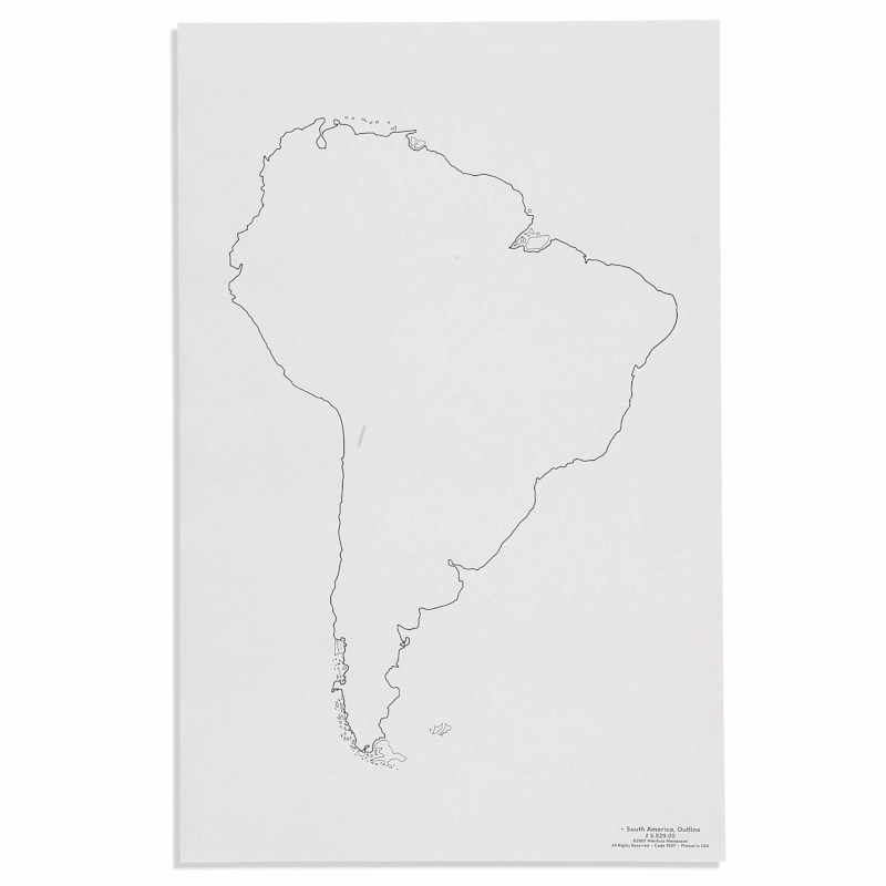 Контурная карта южной америки 7 класс распечатать South America: Outline (50) Heutink International
