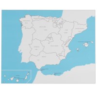 Spain Control Map: Labeled