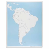 South America Control Map: Labeled