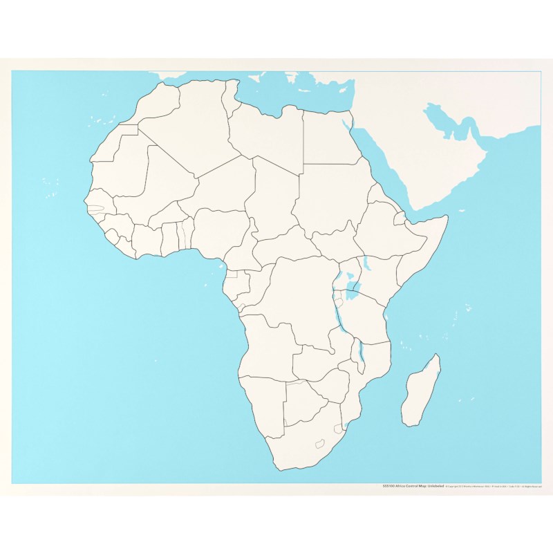 Africa Control Map: Unlabeled