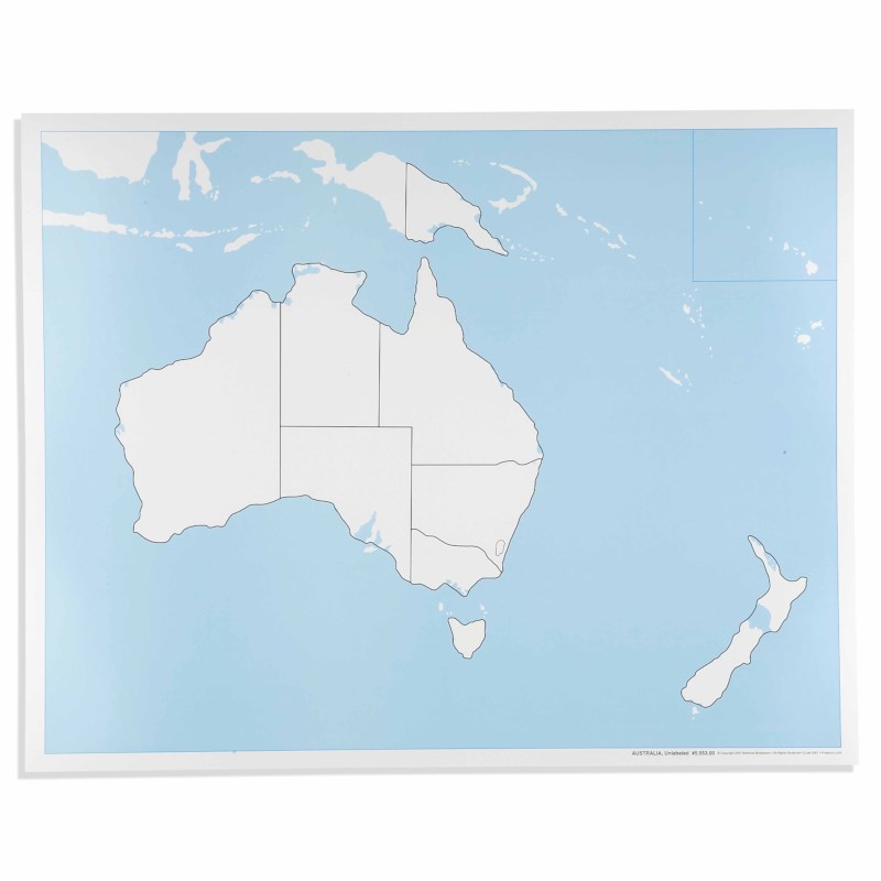 Australia Control Map: Unlabeled