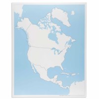 North America Control Map: Unlabeled
