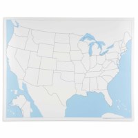 United States Control Map: Unlabeled