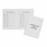 Subtraction Tables Booklet: 3
