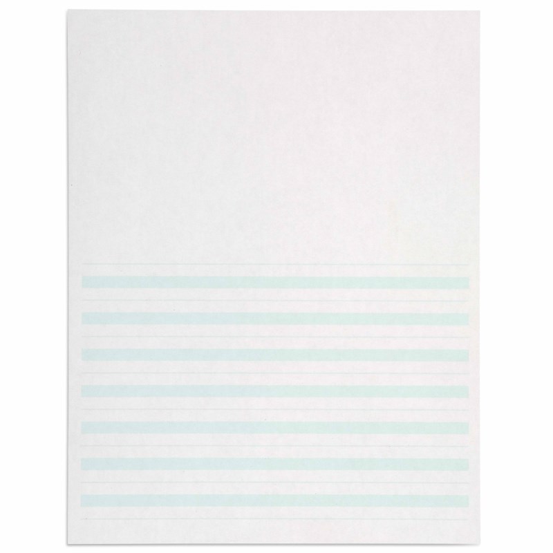 Writing Paper: Green Lines – 8.5 x 11 in – (500)