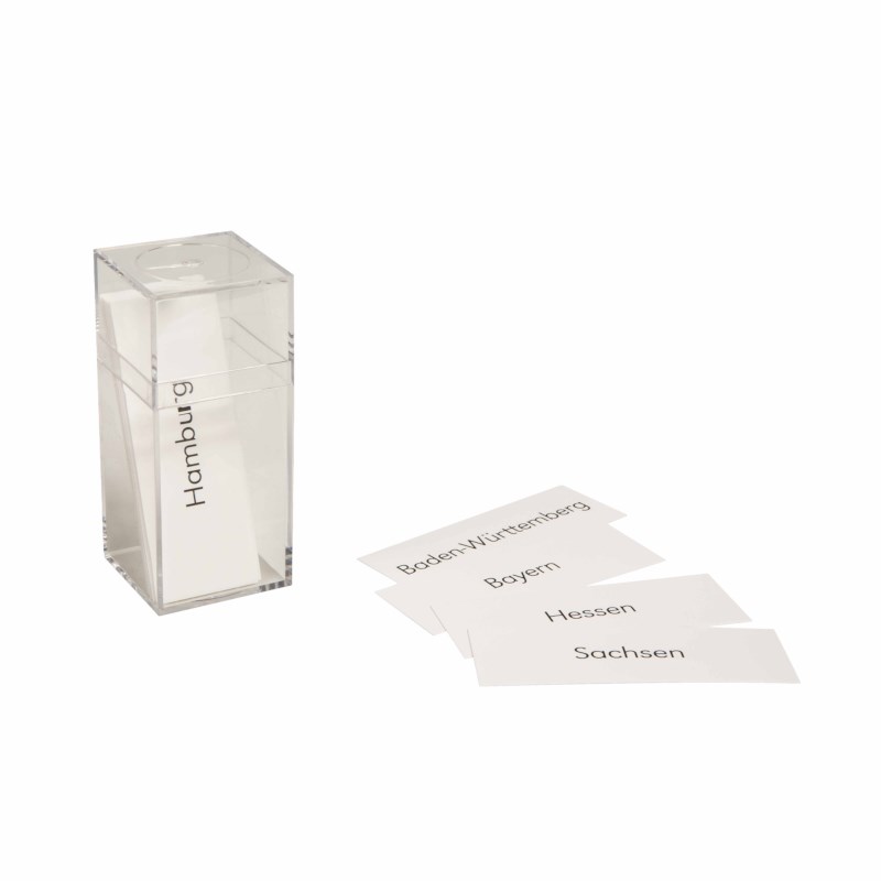 Name Cards Puzzle Map Germany (German version)