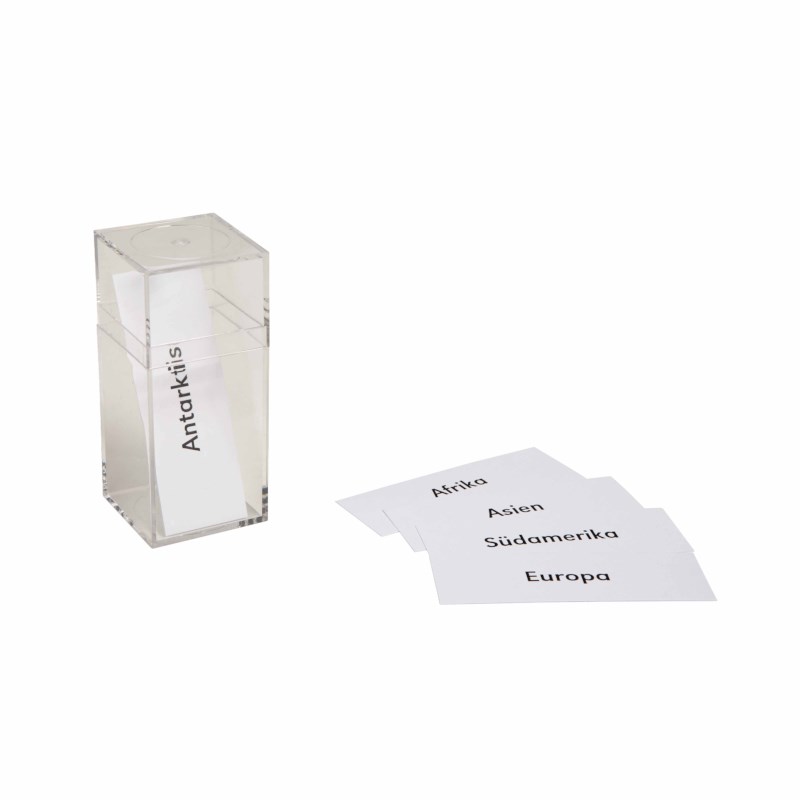 Name Cards Puzzle Map World Parts (German version)