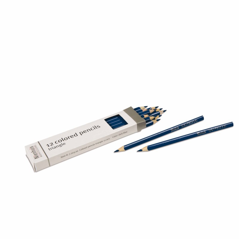 3-Sided Inset Pencil: Dark Blue