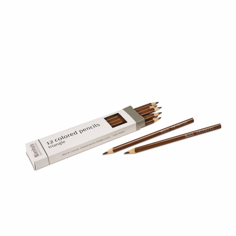 3-Sided Inset Pencil: Brown