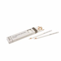 3-Sided Inset Pencil: White