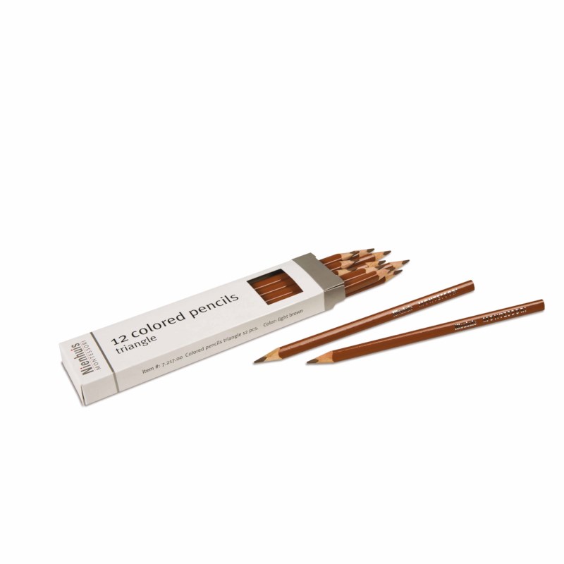 3-Sided Inset Pencil: Light Brown