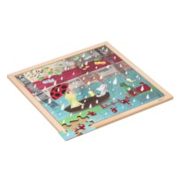 Extreme rain l Wooden puzzle l 64 puzzle pieces l Educo