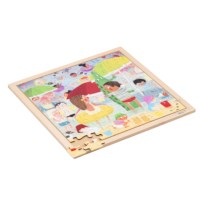 Extreme heat l Wooden puzzle l 81 puzzle pieces l Educo