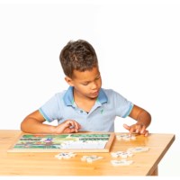 Math puzzles number sense - set of 4 l Wooden puzzles l Educo