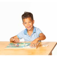 Math puzzles number sense - set of 4 l Wooden puzzles l Educo