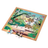 Vocabulary puzzle tropical forest l Wooden puzzles l 49 puzzle pieces l Educo