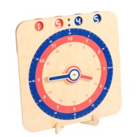 Clock analogue-digital teacher