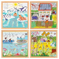 Nature&Climate puzzle-set of 4