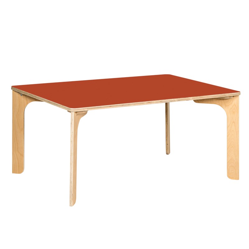 miks - Table rectangular 46 | indianred