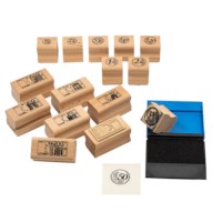 Euro Stamp set with stamp pad
