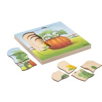 On the farm - growth pumpkin | Educo | layer puzzle | 31 puzzle pieces | GROEIGEHEIM.