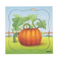 On the farm - growth pumpkin | Educo | layer puzzle | 31 puzzle pieces | GROEIGEHEIM.