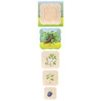 In the forest - growth blackberry bush | Educo | layer puzzle | 31 puzzle pieces | GROEIGEHEIM. 