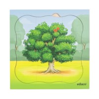 In the forest - growth oak tree | Educo | layer puzzle | 31 puzzle pieces | GROEIGEHEIM.
