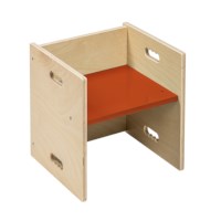 Cube Chair - 33 x 33 cm | indianred