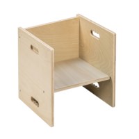 Cube Chair - 33 x 33 cm | birch