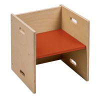 Cube Chair - 36 x 36 cm | indianred