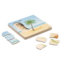 On the beach - growth coconut palm | Educo | layer puzzle | 31 puzzle pieces | GROEIGEHEIM. 