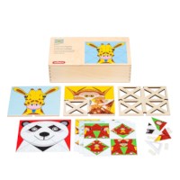 Triangle game - animal art | Educo | game box | FIGUURLIJK.