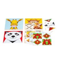 Triangle game - animal art | Educo | game box | FIGUURLIJK.