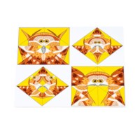 Triangle game - animal art | Educo | game box | FIGUURLIJK.