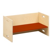 Cube bench 72 x 36 cm | indianred