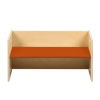 Cube bench 72 x 36 cm | indianred