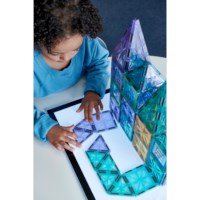 Magnetic Building Blocks 110 pieces glitter 