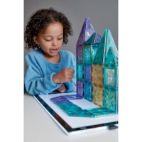 Magnetic Building Blocks 110 pieces glitter 