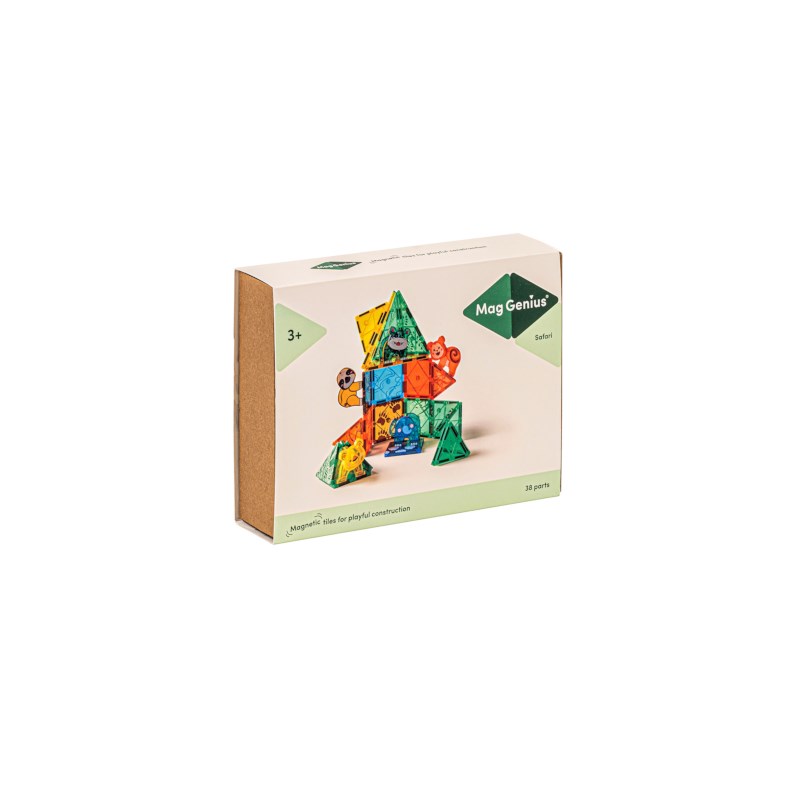 Magnetic Building Blocks Safari 38 pieces 