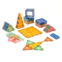 Magnetic Building Blocks Pastel 70 pieces