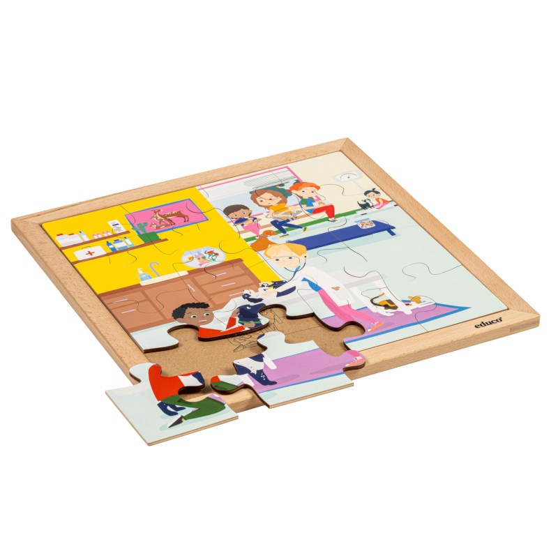 Healthcare – veterinarian | Educo | jigsaw puzzle | 16 puzzle pieces | GEZOND.