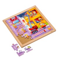 Emergency services - fire brigade | Educo | jigsaw puzzle | 36 puzzle pieces | ACTIE.